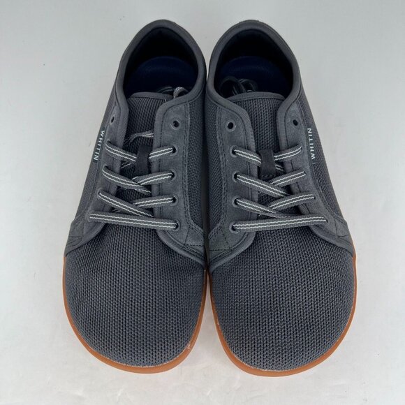 Whitin Womens W81 Gray Zero Drop Barefoot Minimalist Low Top Size 9.5 Sneakers - Picture 4 of 10